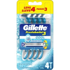 Aparelho De Barbear Prestobarba3 Cool Gillette Leve 4 Pague 3 Un