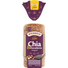 Pão de Forma Chia Macadâmia Wickbold 400g