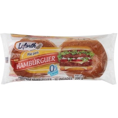 Pão de Hambúrguer Tradicional Leforth 200g