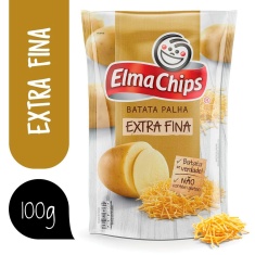 Batata Palha Extra Fina Na Mesa Elma Chips 100g