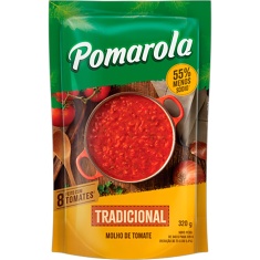 Molho de Tomate Tradicional Sachê Pomarola 320g