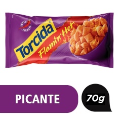 Salgadinho Flamin Hot Lucky Torcida 70g