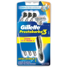 Aparelho de Barbear Gillette Prestobarba 3 L4P3un