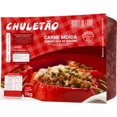 Carne Moída Bovina Congelada Chuletão 1kg