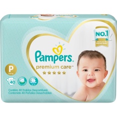Fralda Descartável Infantil Premium Care P Pampers 40 Unidades