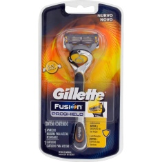 Aparelho Recarregável e Carga para Barbear Fusion Proshield Gillette