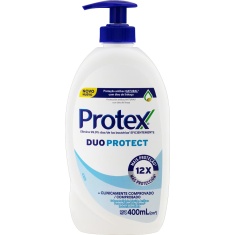 Sabonete Líquido Antibacteriano para as Mãos Duo Protect Protex 400ml