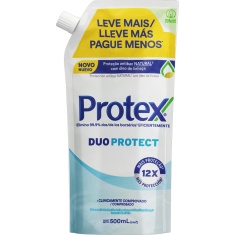 Sabonete Líquido Antibacteriano para as Mãos Duo Protect Protex Refil 500ml