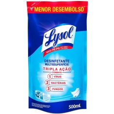 Desinfetante Multissuperfícies Pureza do Algodão Lysol Refil 500ml