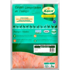 Meio da Asa de Frango Congelado IQF Korin 1kg