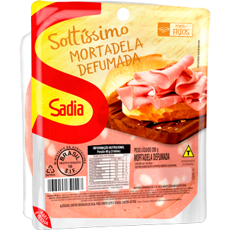 Mortadela Defumada Sadia Soltíssimo 200g
