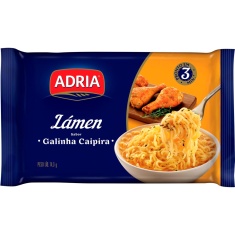 Macarrão Instantâneo Lámen Galinha Caipira Adria 74,3g