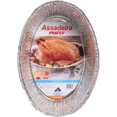 Assadadeira Alumínio Pratsy Oval 4L