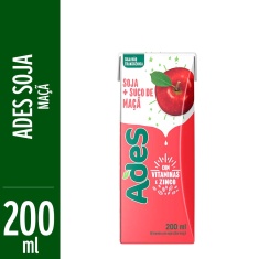 Bebida de Soja Sabor Maçã Ades 200ml