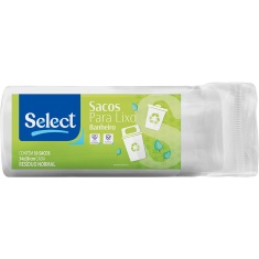 Saco para Lixo Banheiro Branco Select 50un
