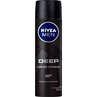 Desodorante Aerossol Carvão Ativado Deep Nivea Men 150ml