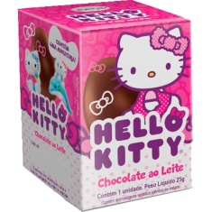 Ovo de Chocolate ao Leite Hello Kitty Top Cau 25g