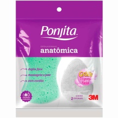 Esponja Anatômica para Banho Ponjita c/ 2un.