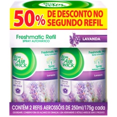 Purificador Freshmatic Refil Bom Ar 2un 250ml