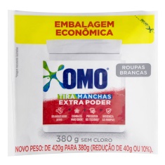 Tira Manchas Roupas Brancas Omo 380g